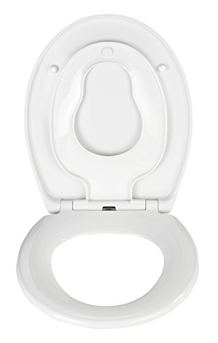 Wenko 21906100 Premium WC-Sitz Bambino – mit Kindersitz und Absenkautomatik, Kunststoff – Duroplast, weiß - 3