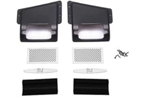 GPM Racing R/C Scale Accessories : Metal Fender Vent (Style C) For Traxxas TRX-4 Land Rover Defender D90 D110-18Pc Set Black