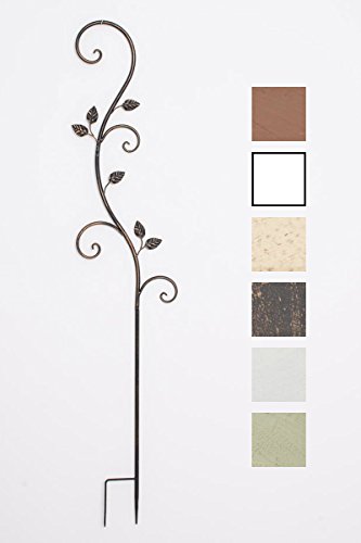 CLP Pflanzen-Rankstab AROSA aus Eisen, Höhe 125 cm, Rankhilfe für Kletterpflanzen bronze