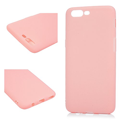 KASOS Funda One Plus 5  Carcasa One Plus 5 Case Silicona TPU Blanda - Color Rosa