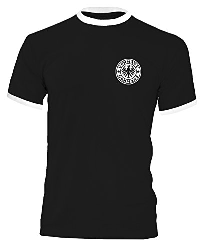 EM 2016 Deutschland Trikot Fanshirt Retro-Look Motiv 6 Herren 1960er Trikot