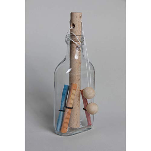 Preisvergleich Produktbild Enrico´s Flaschensafe Schlaufe - Geschenkverpackung für Geld oder Gutscheine - Zu öffnen über Knobelspiel / Brainteaser / Rätsel - Flaschenpuzzle / Flaschentresor