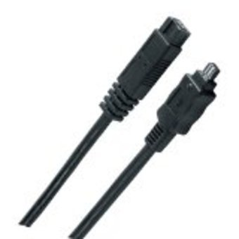 Cabling FireWire-Kabel 9 – 4 (400 bis 800), 2 m. 9-pol zu 4-pol – IEEE1394/IEEE1394A (für Mac und PC)-2 m - 3