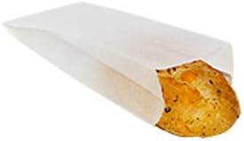 Bagcraft Papercon 300168 Unprinted Paper Bread Bag, 14" Length x 8-1/2" Width x 3-1/2" Height, White (Case of 1000)