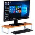 INVISIBLE BED Sturdy Engineered Wood HeavyDuty Monitor Riser Stand on Desk/Table (59.5 x 21 x 11.8 cm; Canadian Walnut Finish; Made in India)