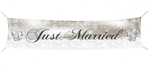 Banner Just married , ca. 60x300 cm