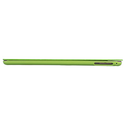 iPad Mini 4 Hülle, Deenor Colour Series Premium PU Leder Ultra Slim Light Weight Auto aufwachen / Schlaf Funktion Schutzhülle Hülle für Apple iPad Mini 4, Free: Screen Protector + Stylus Pen + Cleaning Cloth. (Green circles) - 8