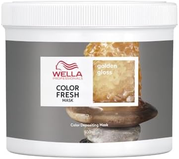 Wella Professionals COLOR FRESH MASKS Golden Gloss Mask | Maschera Colorata Capelli, Tintura Semipermanente | Trattamento Rinfrescante Colore Temporaneo | Per Tutti i Tipi di Capelli, 500ml