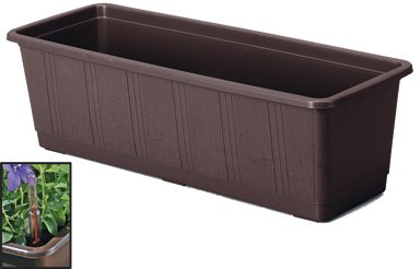 Preisvergleich Produktbild Bewässerungs-Blumenkasten Aqua-Green, braun, 6,4 L