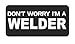 Produktbild (3) Don 't Worry I 'm a Welder Funny Hard Hat/Helmet Stickers