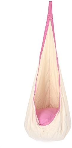 NEWBEN Outdoors Hanging Seat Hammock - Children Swing Chair Suspension Seat Kids Swing Hammock with Inflatable Cushion &amp; Carabiner for Indoor, Outdoors(off-white)