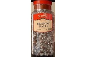 WJ Shaws Brandy Balls 1.5KG JAR Old Sweet Shop Style