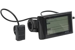 Elektrisk cykel LCD-display, ABS 6Pin elektrisk cykel LCD-display 24V 36V 48V 60V SW900 LCD-display meter bärbar elektrisk cykel display med vattentät
