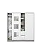 Schardt Wardrobe with Central Rack and 2 Sliding Doors Eco Star