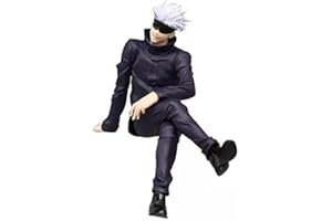 Aftermap JJK Anime Satoru Gojo | Gojo Blindfolded Figurine Model Statue Figure 10CM / 3.9'' | Collectible Statue for Anime & JJK Fan
