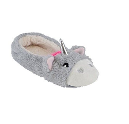 Unicorn Slippers Style FT1163 Colour Grey Size