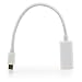 Produktbild Saxonia Full HD Mini Displayport zu HDMI Adapter/Kabel (1080p) inkl. Audio | miniDP Stecker zu HDMI Buchse | PC + Apple weiß