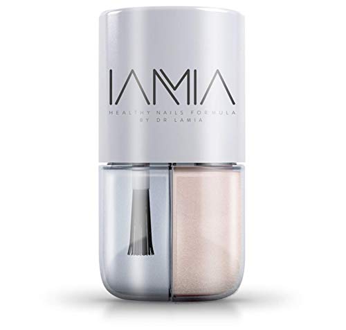 Lamia Nails, Pebble, Beige Natural Chemical free Nail Polish Quick Dry Long Lasting, High Shine, Chip Resistant with Vitamin C for stronger, healthier and nourished nails.