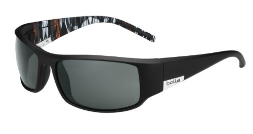 bollé King Gafas de Sol, Unisex Adulto, Mat Black/Orange Zebra, Large - bollé