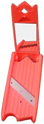 YINGMAN Portable Food Facial Mask Beauty Cucumber Potato Slicer Cutter Peeler Nature Thin Slice Blade Razor Beauty Items with Mirror (Orange)