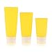 Imported 3Pc Yellow Silicone Travel Press Bottle for Lotion Shampoo Bath Container RS.435.00
