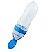Price comparison product image Newin Star Bottle Silicone Squeeze Rice Cereal Bottle Food Spoon for Children Spoon (20.5 cm Blue Power) Pack of 1
