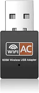 V88R USB WiFi Adapter, 600mbps Dual Band 2.4G/ 5G Wireless Adapter, Mini Wireless Network Card WiFi Dongle for Laptop/Desktop/PC, Support Windows10/8/8.1/7/Vista/XP/2000, Mac OS X 10.6-10.13