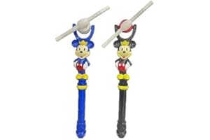 MIXEL Rotating Mickey Mouse Spinning Wand, Rotating Pinwheel Projection, Glowing LED Light, Eye Catching Design, Vibrant Colour, Delightful Music, Magical Wand Play Toy, Random colour