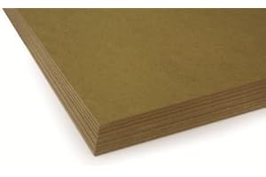 The Art Shop Skipton MDF 2.5mm Backing Board Panel/Painting Surface | 16 x 12