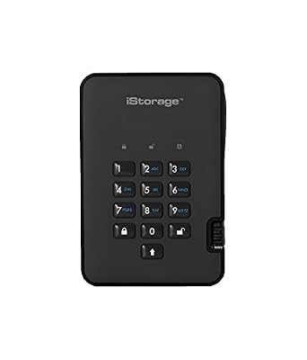 iStorage diskAshur2 1To disque dur externe crypté 2.5'' USB 3.1 AES-XTS 256-bit noir (IS-DA2-256-1000-B)