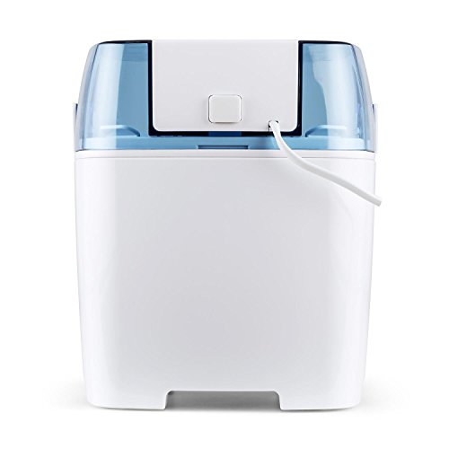 Klarstein Creamberry • Eismaschine • Speiseeismaschine • 4-in-1-Eisbereiter • Zubereitung in 20 Minuten • 1,5 Liter Fassungsvermögen • Thermobehälter • stromsparend • Timer • Abschaltautomatik • Digitalanzeige • inkl. Rezeptvorschläge • 10 W • weiß - 6