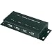 Produktbild CE 4 Port USB 2.0-Hub Metallgehäuse, zur Wandmontage 972434 Schwarz