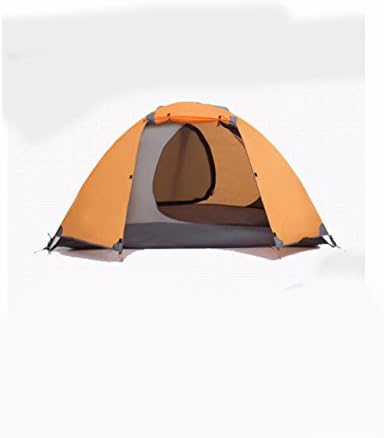 SJQKA-Tents, outdoor 2 people, leisure camping, camping tours, four seasons account, double double waterproof tents,Orange