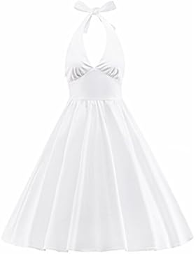 LUOUSE 50s Vintage Retro Schwingen Rockabilly Pinup-Abend-Kleid