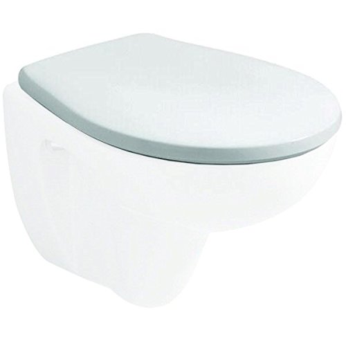 Keramag WC-Sitz Renova Nummer 1 Comprimo mit Edelstahlscharnieren, weiß / alpin, 571044000