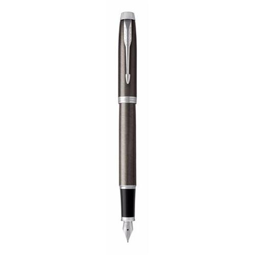 Parker IM Dark Espresso - Pluma estilográfica (cromada, talla M)