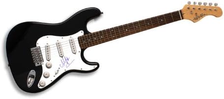Apolo Anton Ohno US Olympic Gold Medal Signed Guitar UACC RD AFTAL