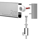 bilderschienen meterware Premium Aufhängesystem für schwere Bilder zur flexiblen und einfachen Wandgestaltung