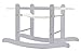 White Dimple Grey Wicker Padded Moses Basket & Deluxe Grey Rocking Stand