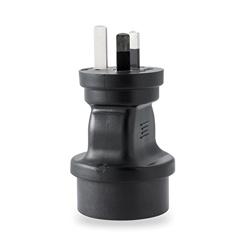 rocabo Netzadapter / Stromadapter / Reiseadapter – für Australien und China – Australien und China Stecker auf Schutzkontakt Buchse – genormte Stecker/Buchsen – stabile und sichere Ausführung – schwarz - 2