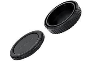 PIXEL PEEPER Body Cap & Rear Lens Cap to fit Canon EOS R Cameras and RF Mount Lenses. EF-R