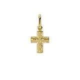 Goldanhänger Kreuz in 585 Gold Anhänger Kettenanhänger Gelbgold 14 Karat Schmuck 3531