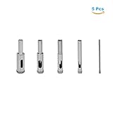 ASIV 5 Stück Glasbohrer Set Diamantbohrer Lochsäge...
