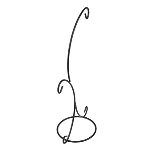 ROSENICE 2-Haken-Glas Christbaumkugel Eisen hängen Ständer Halter Hausgarten Dekor (schwarz) - 2