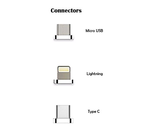 Lively Life 3in1 Magnetisches USB Ladekabel Datenkabel Type C Lightning und Micro USB Nylon braided Kabel für iPhone & Android Smartphones,iPad Tablets ,Macbook Air/Pro,Samsung Galaxy ,LG ,Sony Xperia,Google Pixel,Huawei ,HTC ,OnePlus, Motorola Moto,MP3 players, GPS, Camera and More(3.3ft/1m ,Golden) - 6