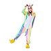 Produktbild Jushi Einhorn-Jumpsuits Warmer Cartoon Tier Pyjama Kostüm Plüsch Loungewear Einteiler Cosplay Einhorn Kostüm, Größe L