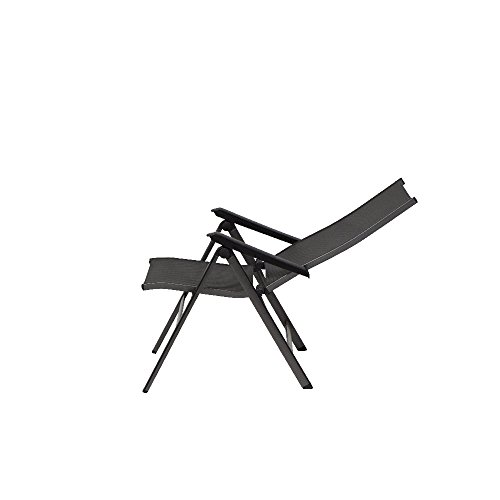 MWH 879308 Elements Klappsessel anthrazit/anthrazit Alu-Gestell, Textilgewebe - 10