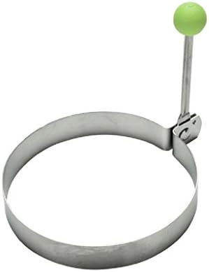 Fried Egg elyseesen Stainless Steel Fried Egg Pancake Shaper Mould Mold Kitchen Utensils C silver