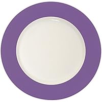 Excelsa banda Plato Fruta, Cerámica, Lila, 20 x 20 x 1.5 cm