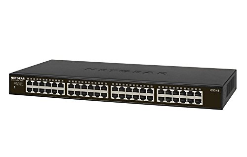 Netgear GS348-100EUS Unmanaged Gigabit Switch (48x Gigabit Ports, Metallgehäuse, lüfterlos, Stromverbrauch max. 11,1W) schwarz - 4